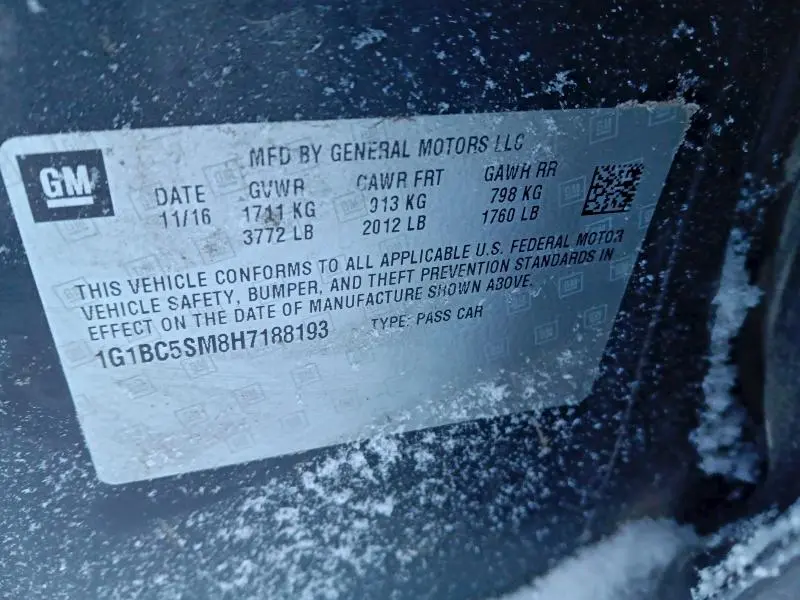 2017 CHEVROLET CRUZE LS  