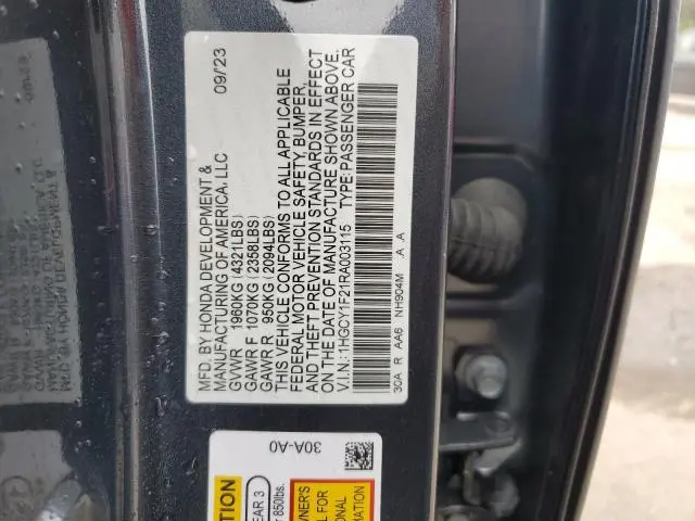 2024 HONDA ACCORD LX  