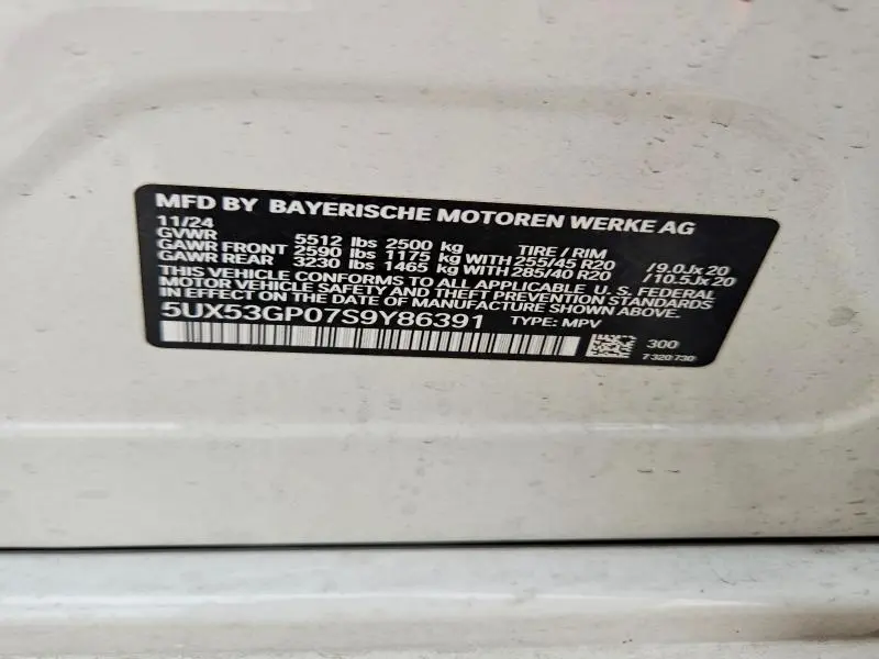 2025 BMW X3 30 XDRIVE  