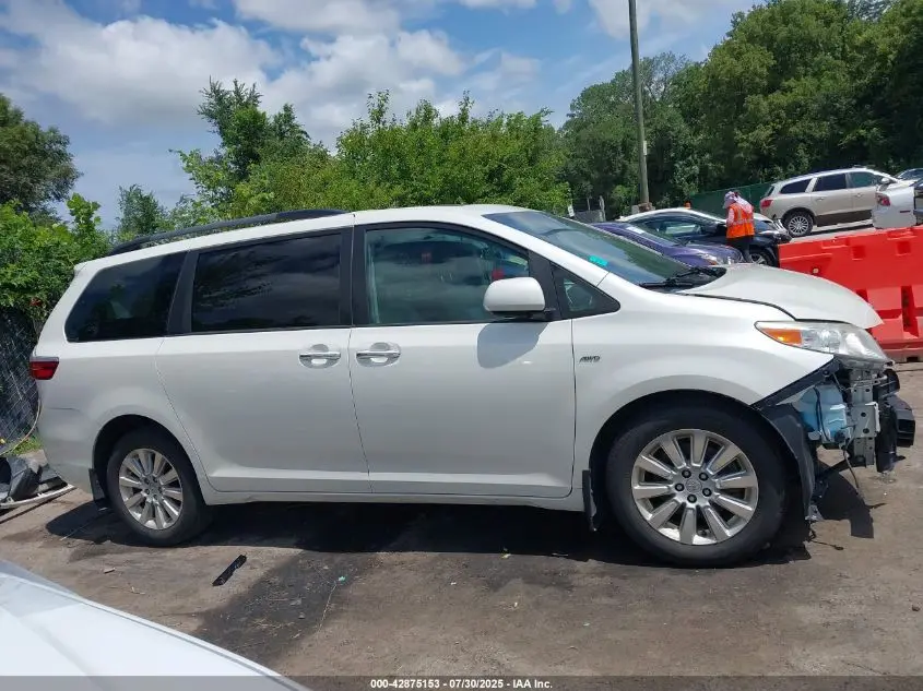 2016 TOYOTA SIENNA XLE 7 PASSENGER