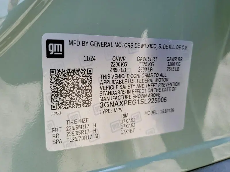 2025 CHEVROLET EQUINOX LT  