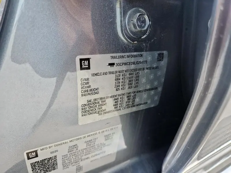 2020 CHEVROLET SILVERADO C1500 LT  