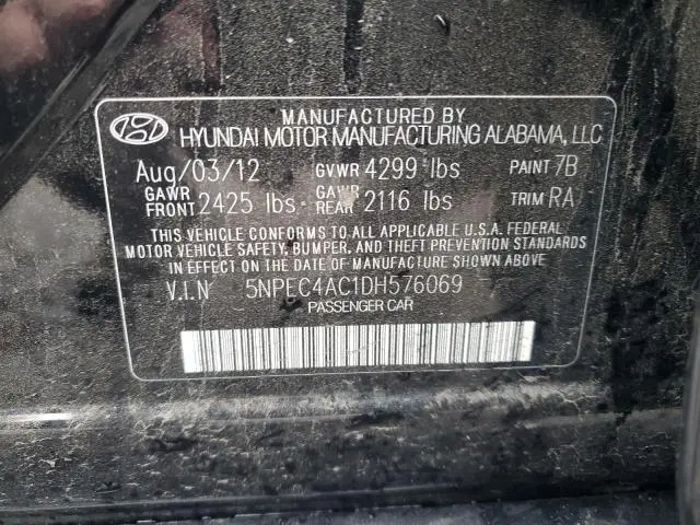 2013 HYUNDAI SONATA SE  