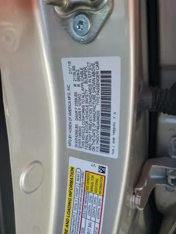 2018 HONDA ACCORD EX  