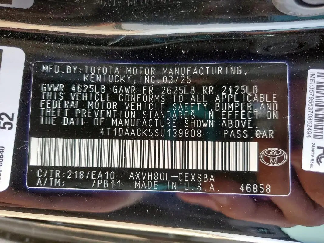 2025 TOYOTA CAMRY XSE  