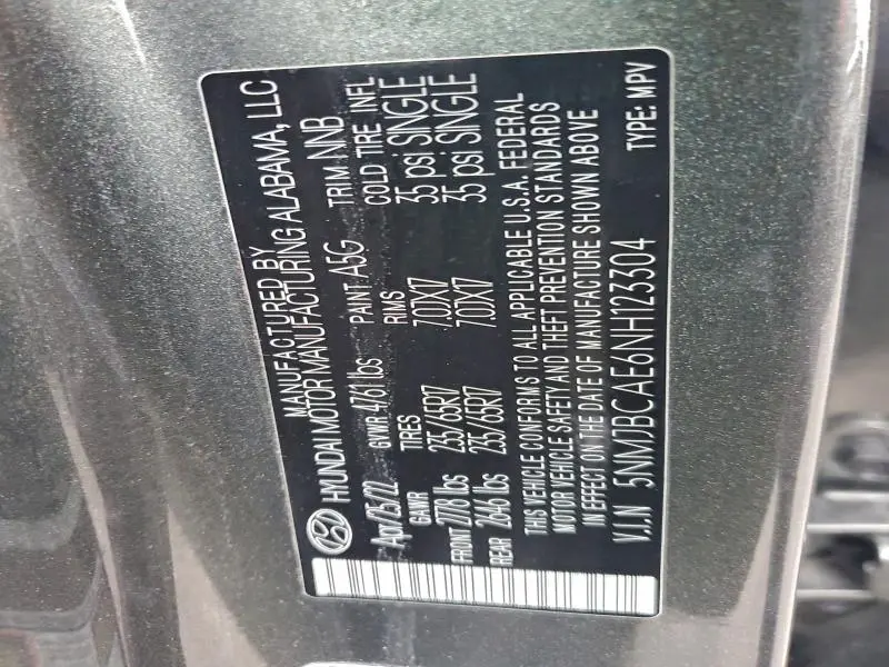 2022 HYUNDAI TUCSON SEL  