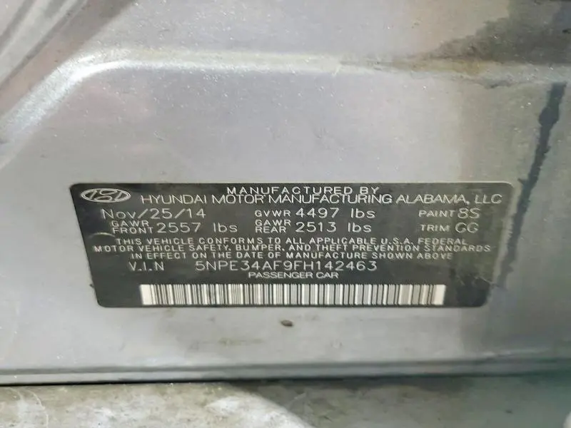 2015 HYUNDAI SONATA SPORT  
