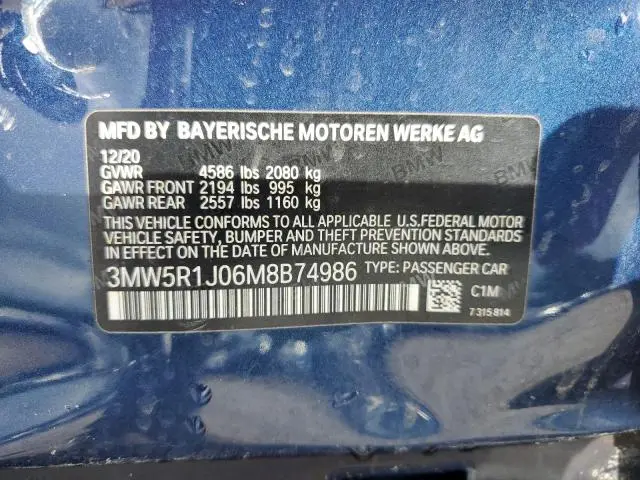 2021 BMW 330I   