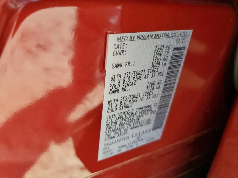 2025 NISSAN MURANO PLATINUM  