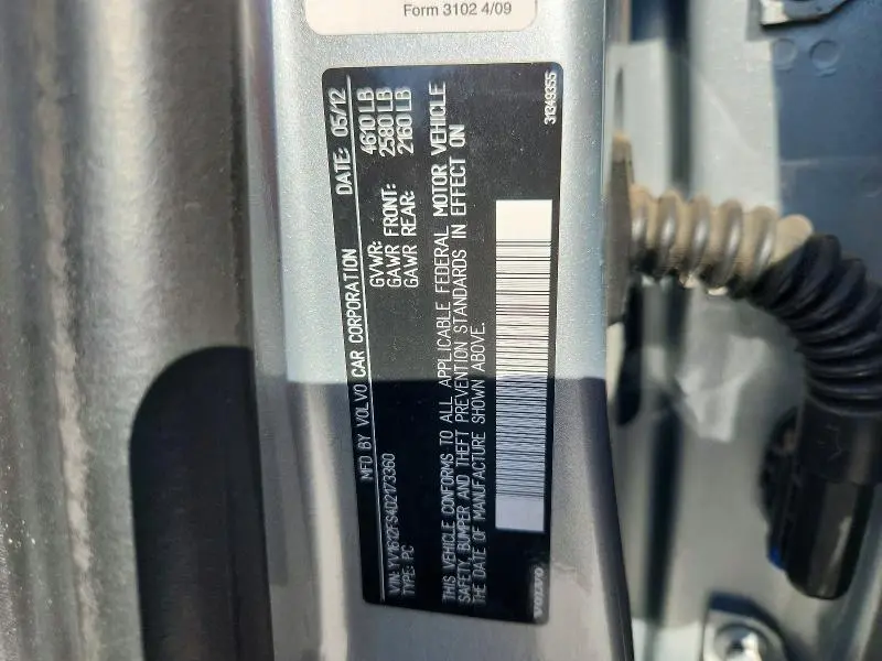2013 VOLVO S60 T5  