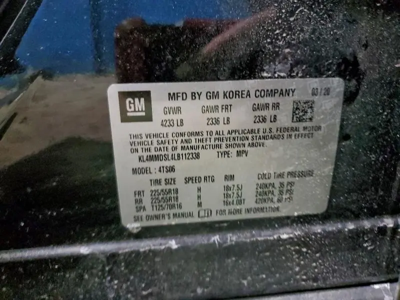 2020 BUICK ENCORE GX SELECT  