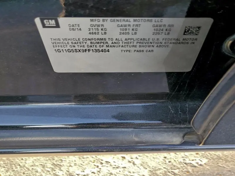 2015 CHEVROLET MALIBU LTZ  