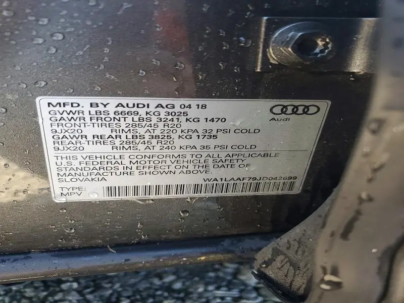 2018 AUDI Q7 PREMIUM PLUS  