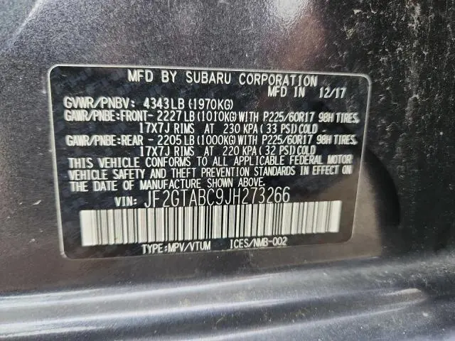 2018 SUBARU CROSSTREK PREMIUM  