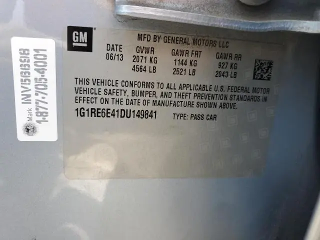 2013 CHEVROLET VOLT   