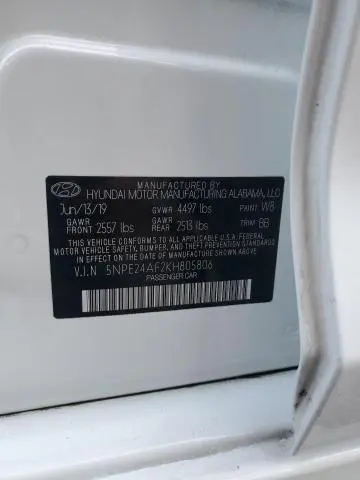 2019 HYUNDAI SONATA SE  