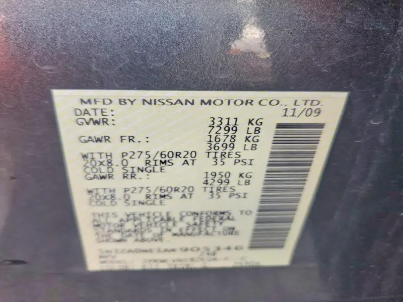 2010 INFINITI QX56 BASE  