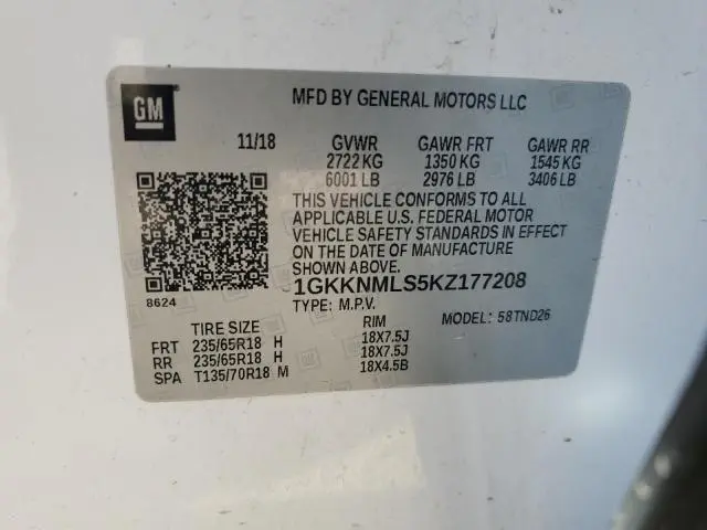 2019 GMC ACADIA SLT-1  