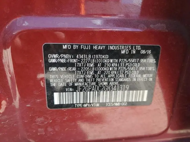2016 SUBARU CROSSTREK PREMIUM