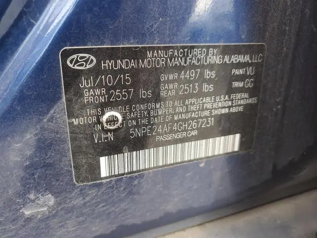 2016 HYUNDAI SONATA SE  