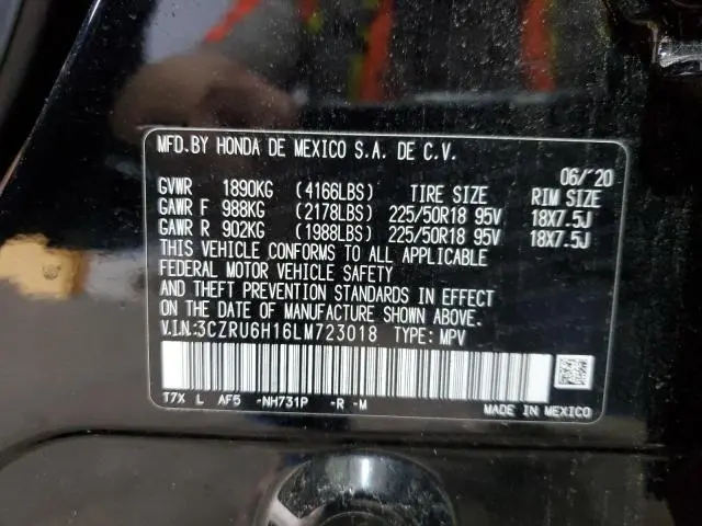 2020 HONDA HR-V SPORT  