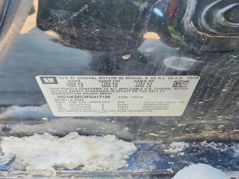 2015 CHEVROLET SILVERADO K1500 LTZ  