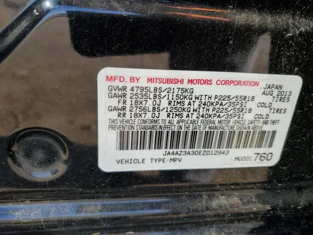 2014 MITSUBISHI OUTLANDER SE  