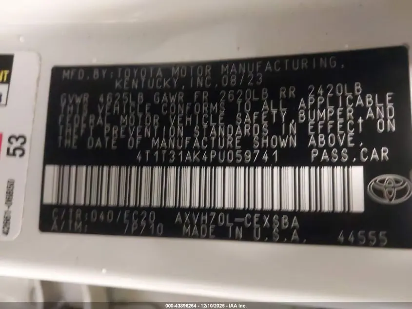 2023 TOYOTA CAMRY SE NIGHTSHADE EDITION HYBRID