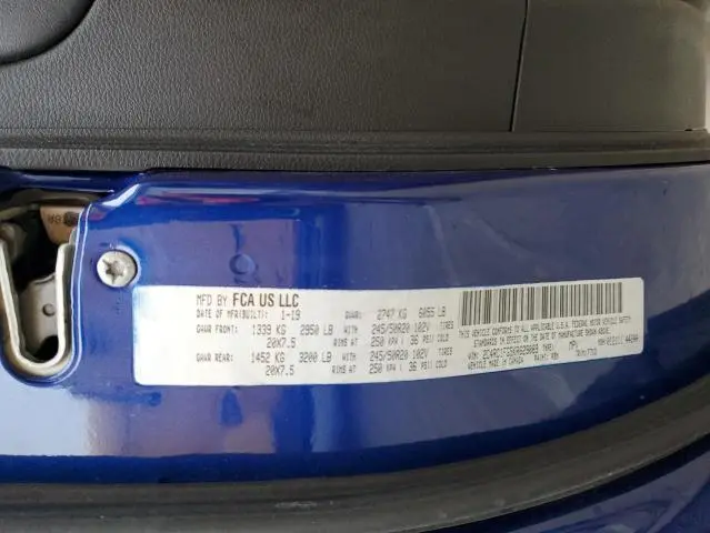 2019 CHRYSLER PACIFICA TOURING PLUS  