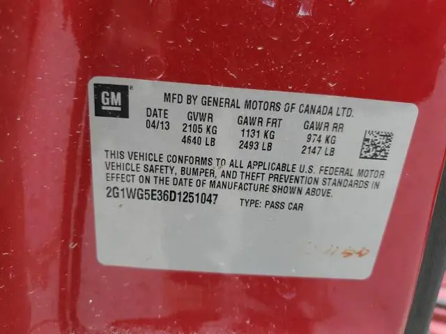 2013 CHEVROLET IMPALA LT  