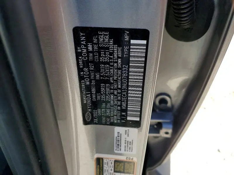 2022 HYUNDAI TUCSON LIMITED  