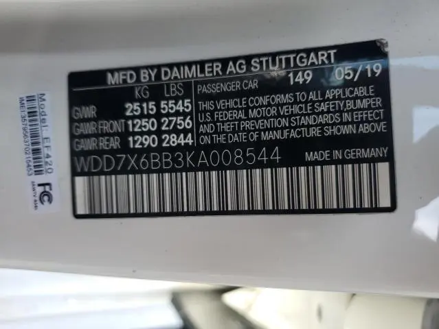 2019 MERCEDES-BENZ AMG GT 53  