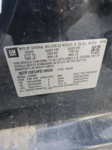 2015 GMC SIERRA C1500 SLE  