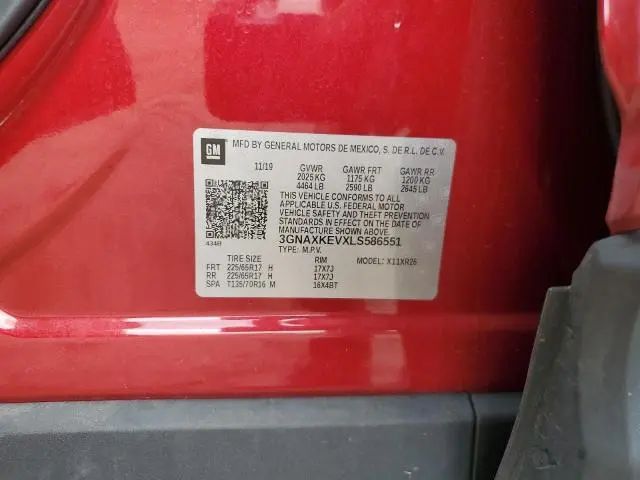 2020 CHEVROLET EQUINOX LT