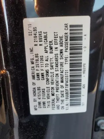 2015 ACURA TLX ADVANCE  