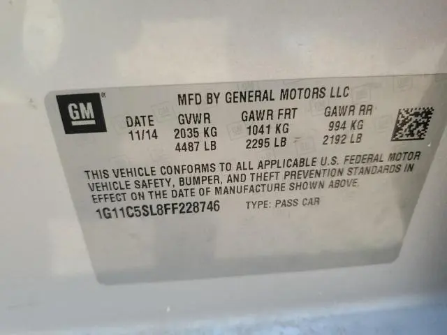 2015 CHEVROLET MALIBU 1LT  