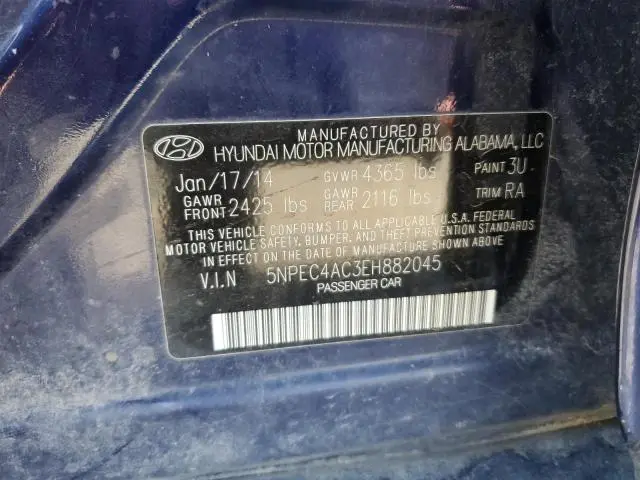 2014 HYUNDAI SONATA SE  