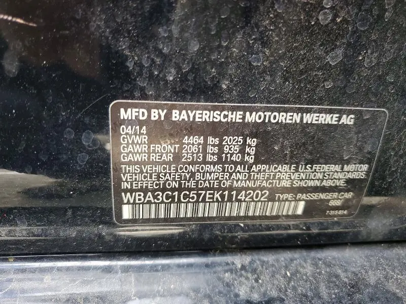 2014 BMW 328 I SULEV  