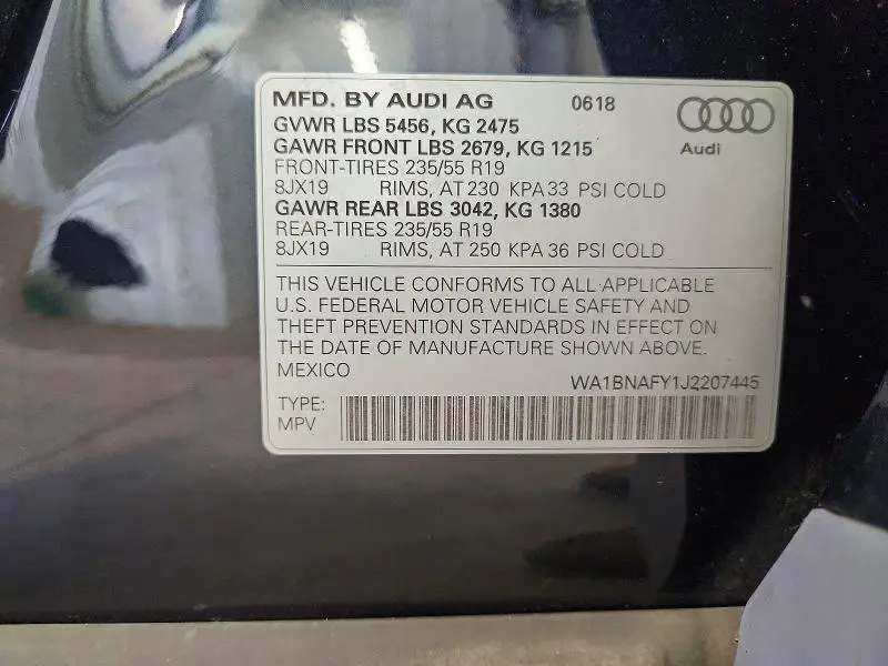 2018 AUDI Q5 PREMIUM PLUS  