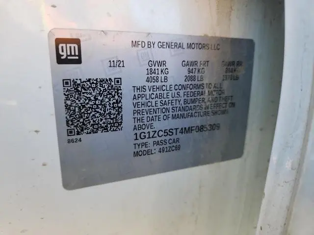 2021 CHEVROLET MALIBU LS  