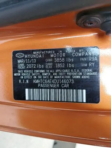 2013 HYUNDAI VELOSTER TURBO  