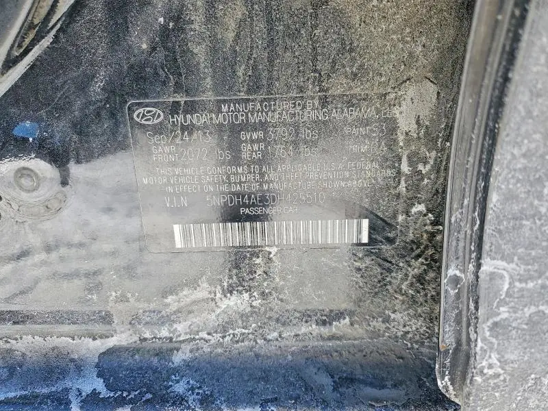 2013 HYUNDAI ELANTRA GLS  