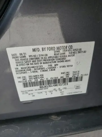 2021 FORD ECOSPORT SE  