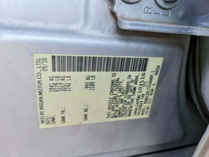 2011 NISSAN ALTIMA 2.5  