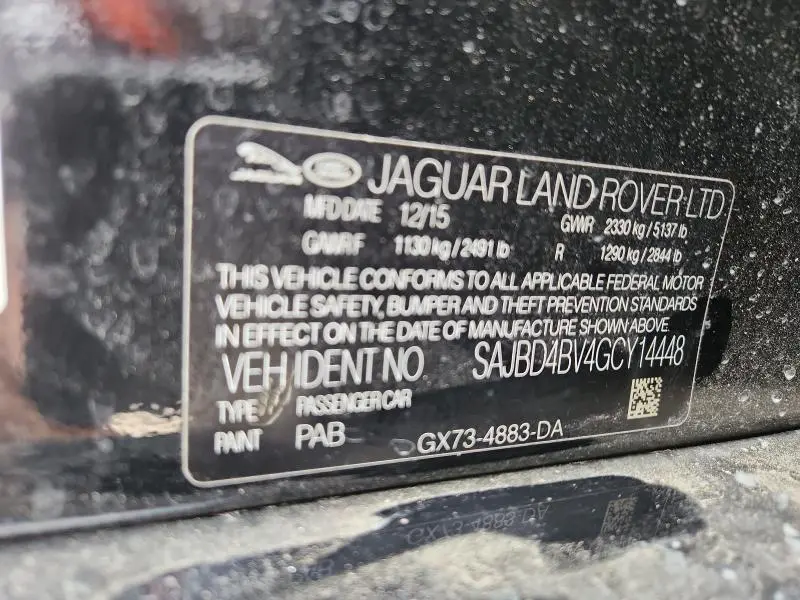 2016 JAGUAR XF PREMIUM