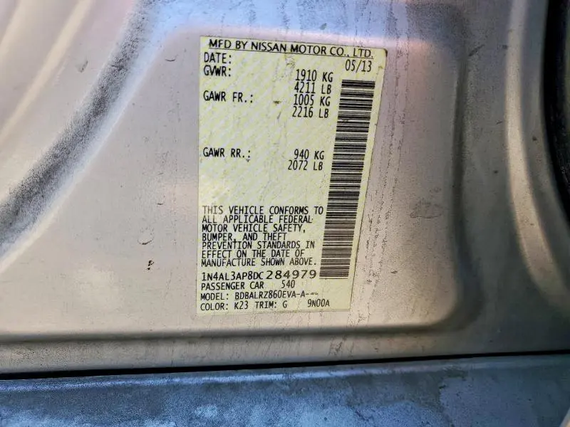 2013 NISSAN ALTIMA 2.5  