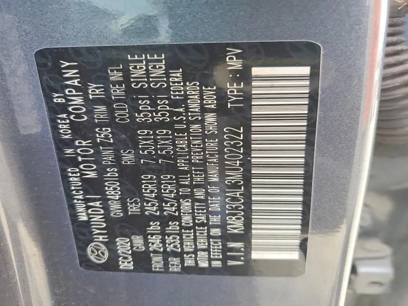 2021 HYUNDAI TUCSON   