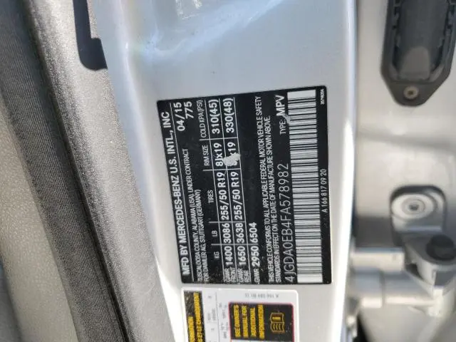 2015 MERCEDES-BENZ ML 250 BLUETEC  