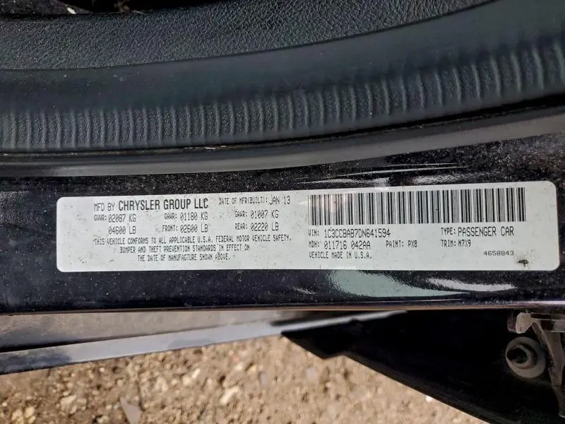 2013 CHRYSLER 200 LX  