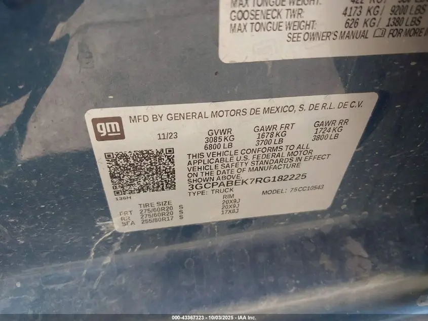 2024 CHEVROLET SILVERADO 1500 2WD  SHORT BED CUSTOM